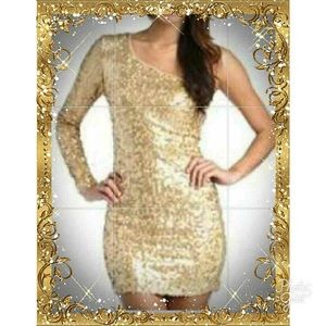 Baby Phat gold mini dress